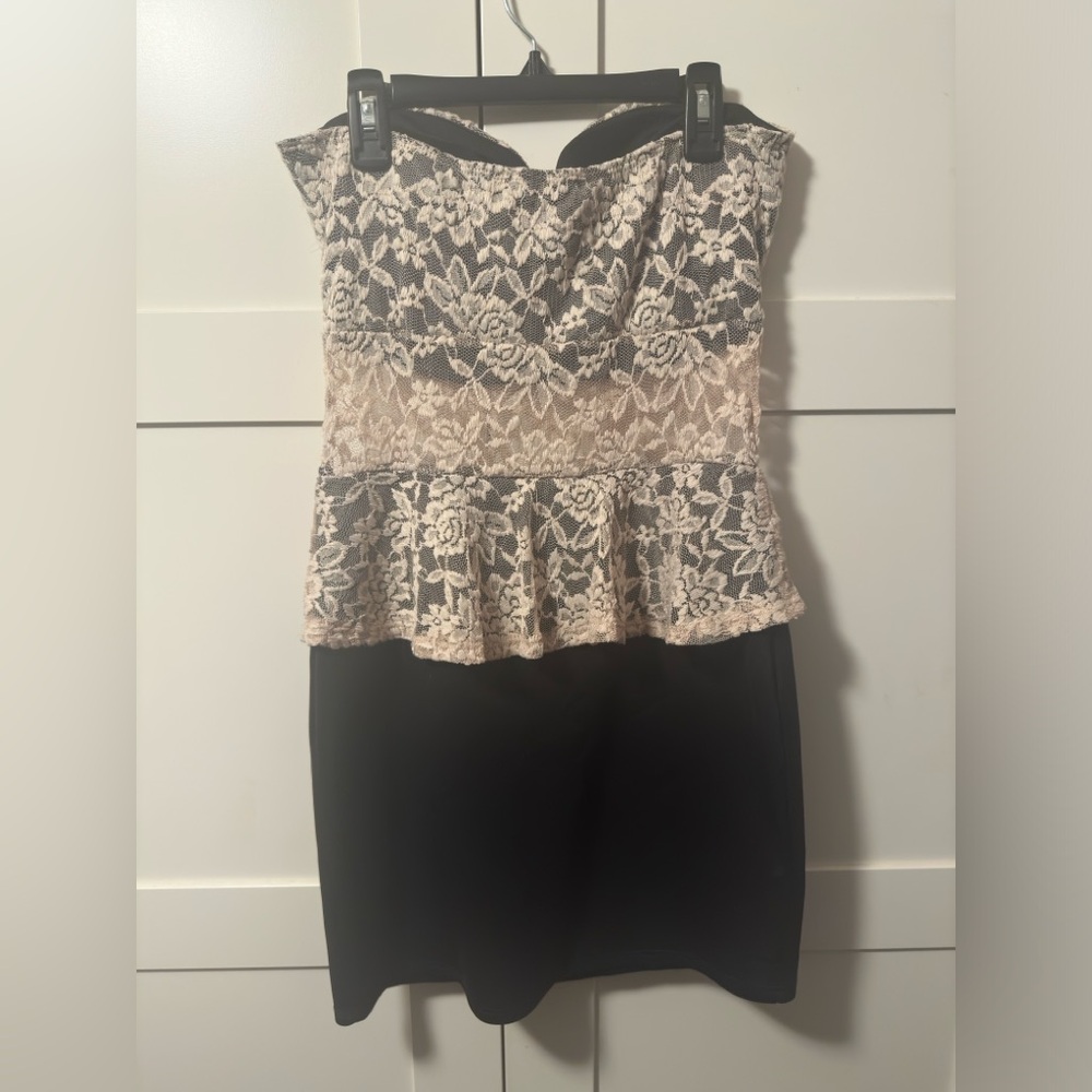 Lacey Strapless Mini Dress - Picture 2 of 3